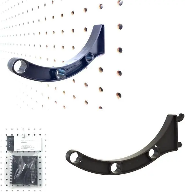 Alt view image 2 of 3 - Peggy Pegboard Accessory Hook ONLY for Hook and Dowel Organizer Storage for Tape, Steel Wire Spools, Ribbon, Crafts, Hobby 10pk