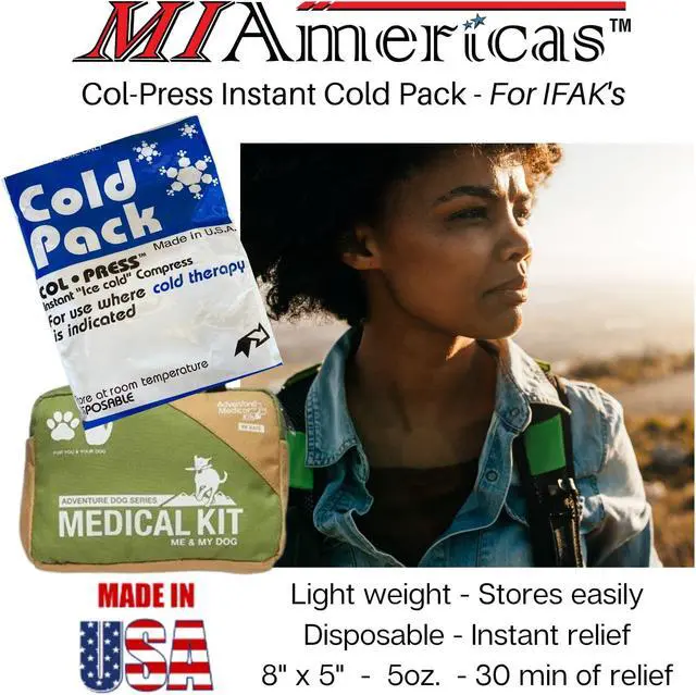 Alt view image 6 of 6 - COL-PRESS Instant Cold Pack Ice Pack Disposable Single Use Ice Cold Compression Therapy for Pain Relief from Swelling Direct Skin Contact 8" x 5" 20-30 Min of Relief 16 Pack