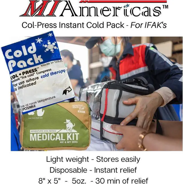 Alt view image 3 of 6 - COL-PRESS Instant Cold Pack Ice Pack Disposable Single Use Ice Cold Compression Therapy for Pain Relief from Swelling Direct Skin Contact 8" x 5" 20-30 Min of Relief 16 Pack