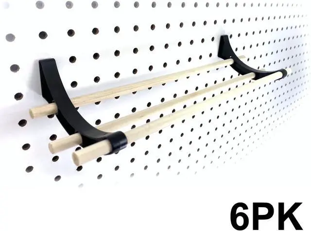 Main image of Peggy Pegboard Accessory Hook and Dowel Organizer Storage for Tape, Steel Wire Spools, Ribbon, Crafts, Hobby, 12 kit 6 PACK