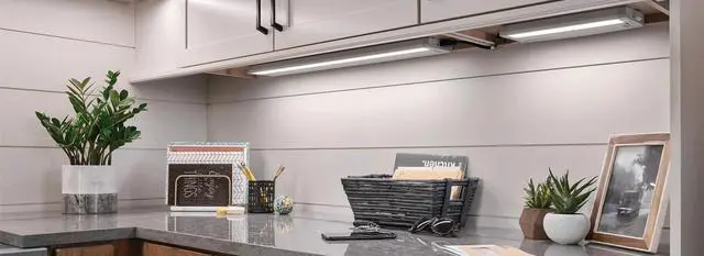 Alt view image 5 of 7 - LED Under Cabinet Task Light, Direct Wire or Plug-in + connector, Switch ,Dimmable, Linkable, 400 Lumens, 3000K Warm White, 6.2 Watts, CUL and E-Star listed, 12"