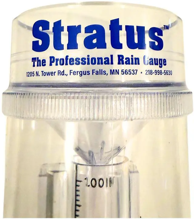 Alt view image 4 of 7 - Stratus Precision Rain Gauge  Professional 14-inch All-Weather Instrument with Mounting Bracket  Accurate to 1/100th Inch  Durable and Easy-to-Read for Gardeners and Meteorologists