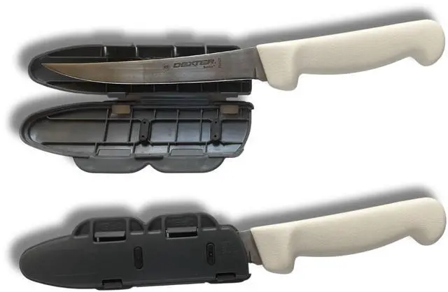 Alt view image 2 of 7 - BladeGuard KnifeSafe Knife Blade Case Protective Cutlery Cover Edge Guard Sheath, Safely Store and Transport Kitchen Camping Hunting Sports RV Dishwasher Safe for Chef's & Home Cooks 6 inch Gray