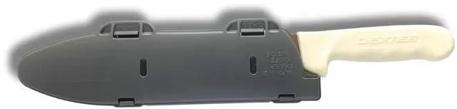 Main image of BladeGuard KnifeSafe Knife Blade Case Protective Cutlery Cover Edge Guard Sheath, Safely Store and Transport Kitchen Camping Hunting Sports RV Dishwasher Safe for Chef's & Home Cooks 10 inch Gray