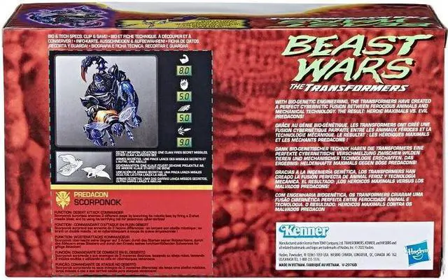 Alt view image 13 of 15 - HASBRO TRANSFORMERS VINTAGE BEAST WARS SCORPONOK REISSUE ACTION FIGURE