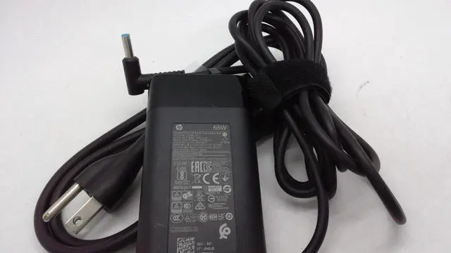 Alt view image 3 of 3 - Genuine HP 65W Laptop AC Adapter Power Supply L23960-003 L24008-001 Blue Tip