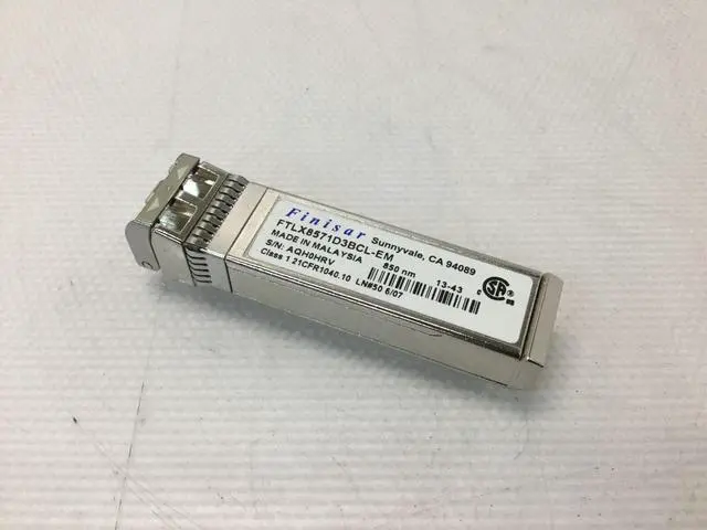 Main image of Finisar FTLX8571D3BCL-EM SFP+ SR/SW 10Gb/s 850nm Multimode SFP+ Transceiver