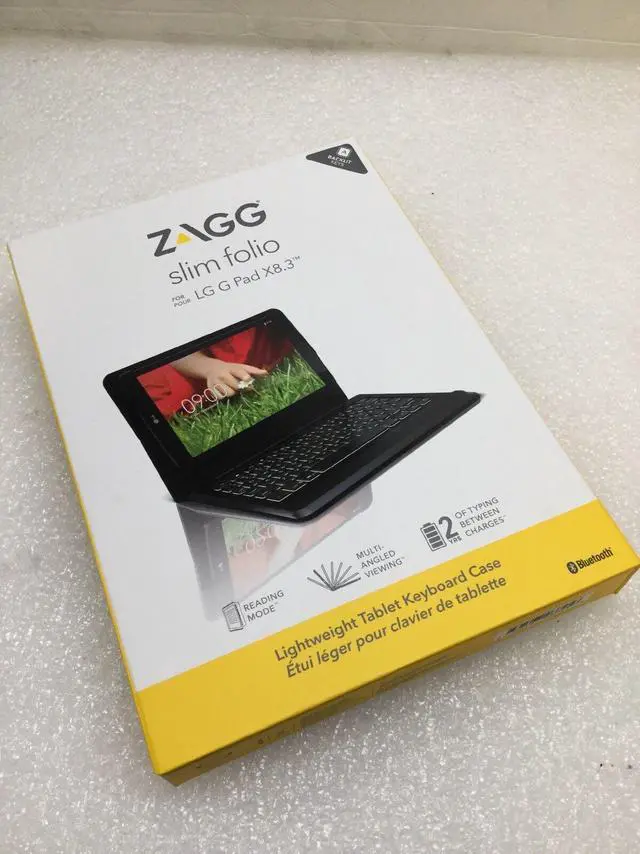 Main image of ZAGG Slim Folio Bluetooth Wireless Keyboard Case for LG G Pad X8.3