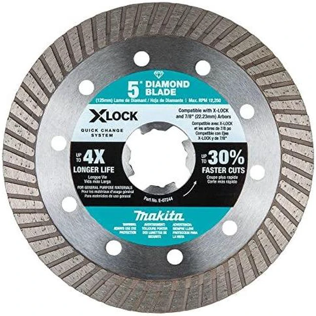 Main image of Makita X-Lock 5 inches Turbo Rim Diamond Blade For Masonry Cutting