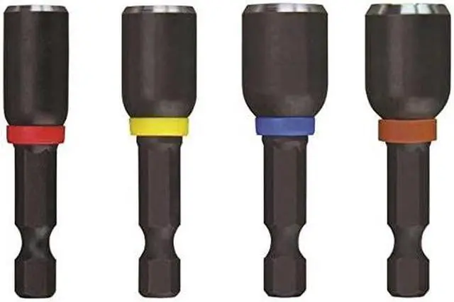 Alt view image 7 of 7 - Milwaukee 49-66-4562 4-Piece Shockwave 1-7/8-Inch Magnetic Nut Driver Set