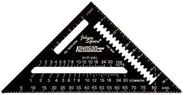 Alt view image 7 of 7 - JOHNSON LEVEL & TOOL 1904-1200 Rafter Square,Aluminum,12 in.