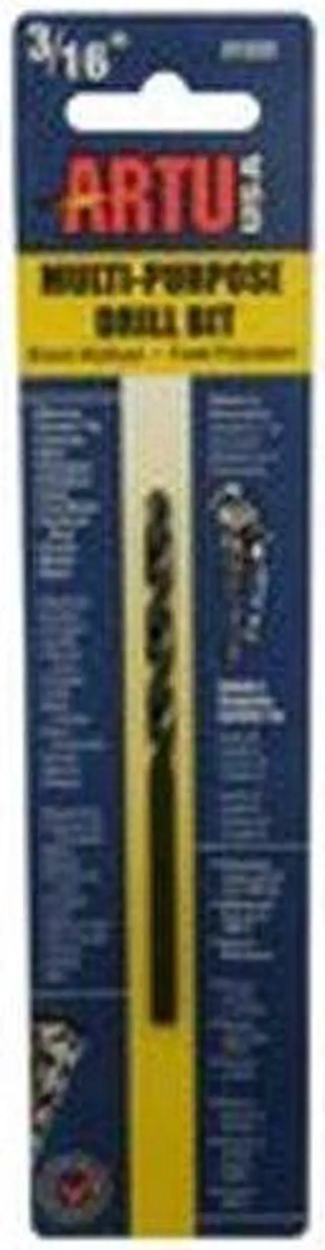Alt view image 6 of 7 - ARTU 3/16 In. Cobalt General Purpose Drill Bit 01020