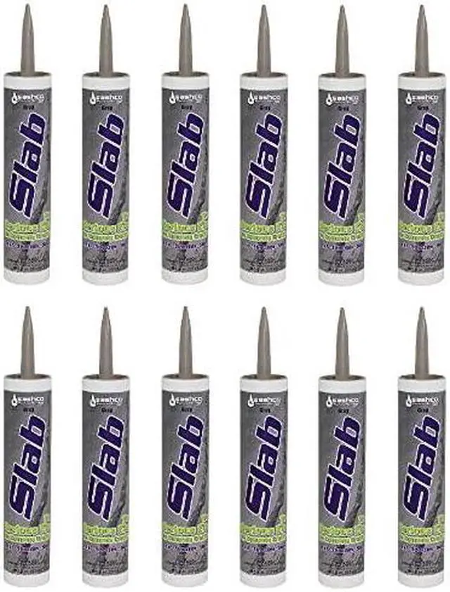 Alt view image 6 of 6 - Sashco Slab Concrete Crack Repair Sealant, 10.5 oz Cartridge, Gray Pack of 1