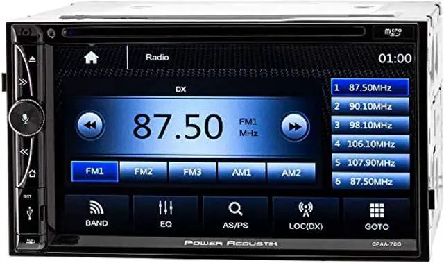 Alt view image 8 of 11 - CPAA-70D 7" Android Auto Apple Car Play Bluetooth CD DVD USB Aux Power Acoustik