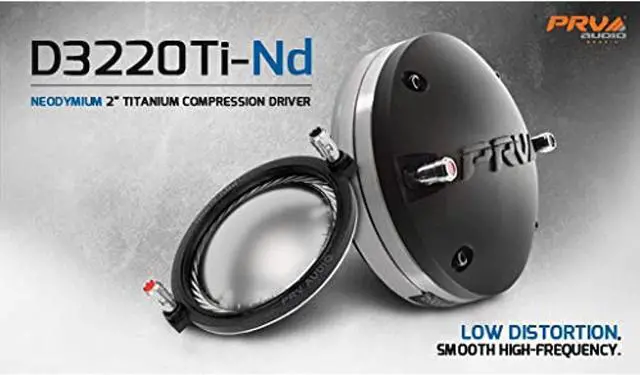 Alt view image 10 of 12 - PRV Audio Pro Compression Driver 2" Exit Titanium Diaphragm 220W Max D3220Ti-Nd