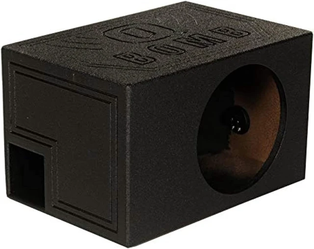 Alt view image 15 of 20 - QPower QBOMB10VL Single 10" Vented Ported Car Subwoofer Sub Box Enclosure QBOMB