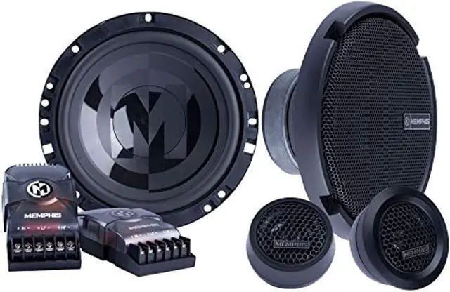 Alt view image 2 of 8 - Memphis Audio PRX60C 6.5" Component Speaker System Set w/ 1" Tweeters 100W Max