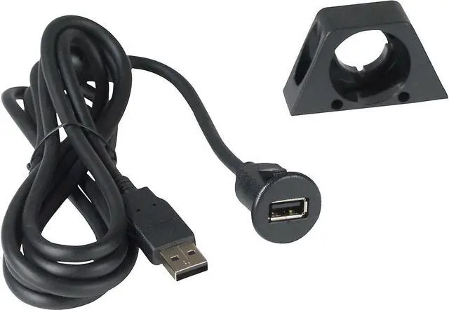 Alt view image 8 of 9 - PAC USBDMA6 6 ft. Ext Cable USB Dash Mount Bracket