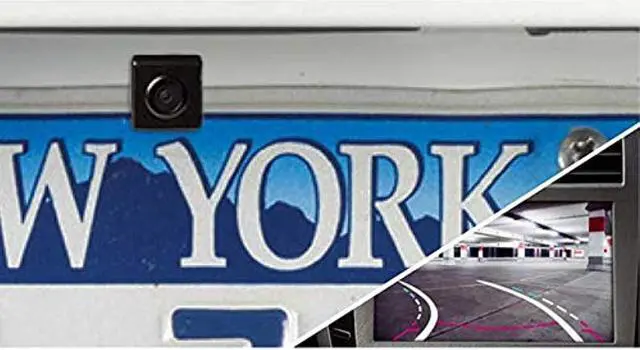 Alt view image 13 of 15 - Audiovox ACA801 License Plate Mounted Back Up Camera