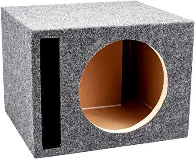Alt view image 4 of 8 - Qpower QHD110V Empty Woofer Box Single 10" MDF;Vented Bass Box