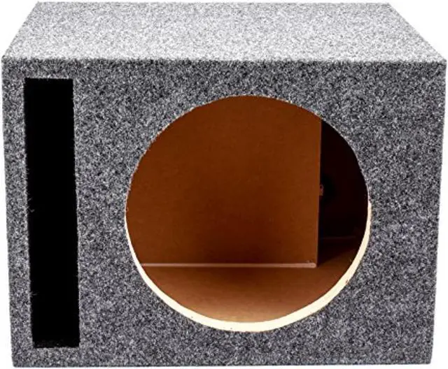 Alt view image 5 of 8 - Qpower QHD110V Empty Woofer Box Single 10" MDF;Vented Bass Box