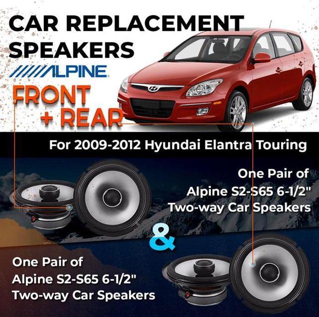 2013 hyundai elantra 2024 door speaker size