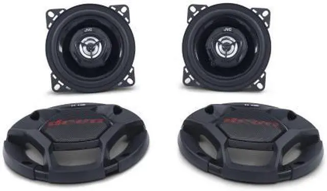 Alt view image 20 of 20 - JVC 4" DRVN CS-DR421 220W Peak (35W RMS) 4" 2-way DRVN Series Coaxial Factory Upgrade Car Speakers (Pair)