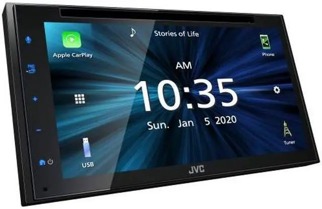 Alt view image 7 of 12 - JVC KW-M875BW 6.8" Multimedia Receiver w/ Apple CarPlay & License Plate Camera