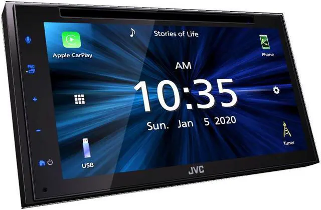 Alt view image 6 of 12 - JVC KW-M875BW 6.8" Multimedia Receiver w/ Apple CarPlay & License Plate Camera
