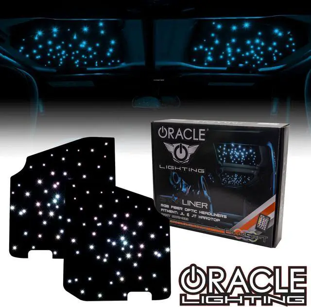 Alt view image 2 of 4 - Oracle Lighting 5872-333 - StarLINER ColorSHIFT Fiber Optic Hardtop Headliner-Wrangler JL and Gladiator JT -