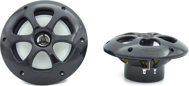 Alt view image 4 of 11 - Kenwood KFC-1613MRB 6.5" Marine/Motorsports 2-Way Speakers - Black