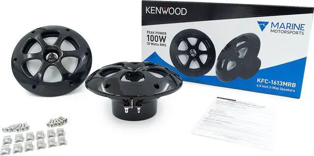 Alt view image 5 of 11 - Kenwood KFC-1613MRB 6.5" Marine/Motorsports 2-Way Speakers - Black