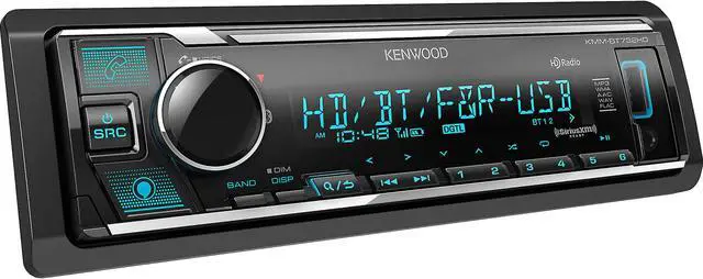 Alt view image 2 of 11 - Kenwood KMM-BT732HD Digital Media Receiver w/Bluetooth & HD Radio