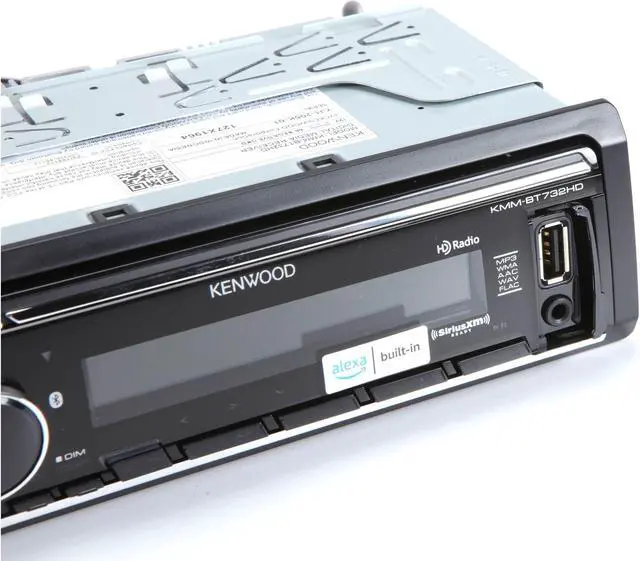 Alt view image 4 of 11 - Kenwood KMM-BT732HD Digital Media Receiver w/Bluetooth & HD Radio
