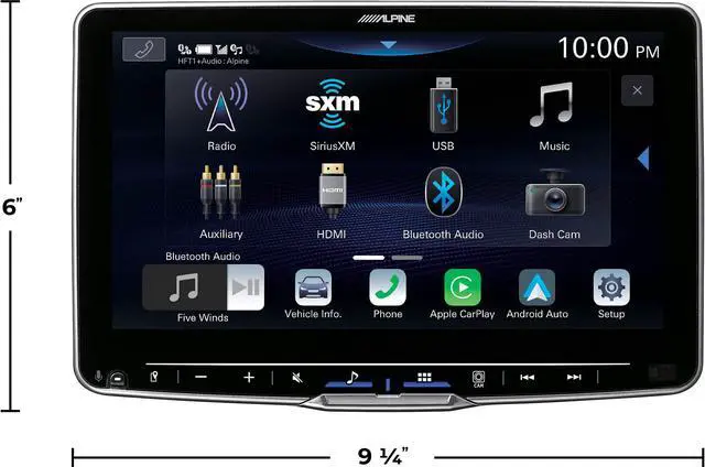 Alt view image 7 of 7 - Alpine Halo9 iLX-F509 9" Digital Multimedia Receiver w/Apple CarPlay/Android Auto