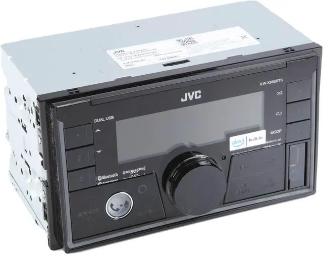 Alt view image 5 of 11 - JVC KW-X855BTS 2-DIN Digital Media Receiver featuring Bluetooth® / Front & Rear Dual USB / SiriusXM / Amazon Alexa / 13-Band EQ / Variable-Color Illumination /JVC Remote App Compatibility