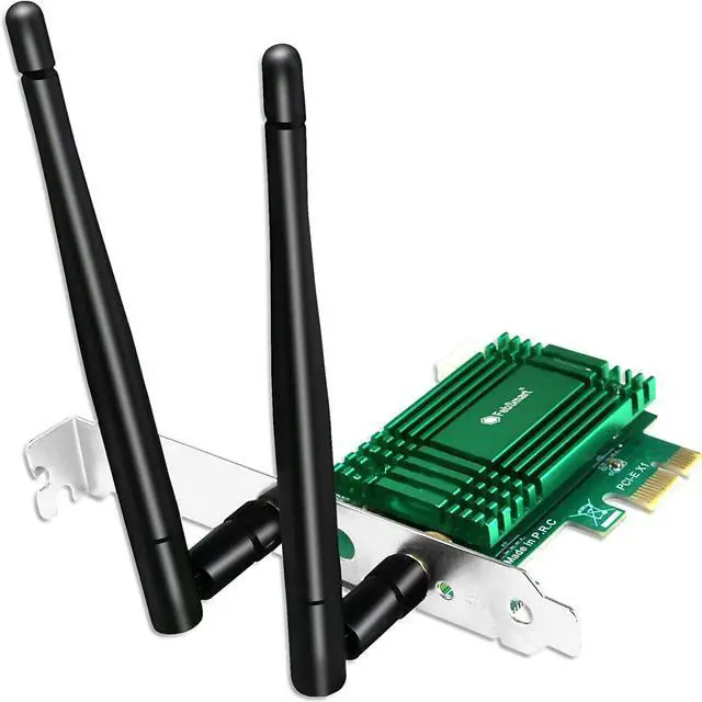 Main image of WiFi 6 PCIE Wireless Network Adapter for Windows 11, 10 64bit, Linux Kernel 5.1+ Desktop PCs, for Gaming and Video Streaming, 2.4GHz 574Mbps and 5GHz 2400Mbps, Intel WiFi 6 AX200NGW (AX3000)