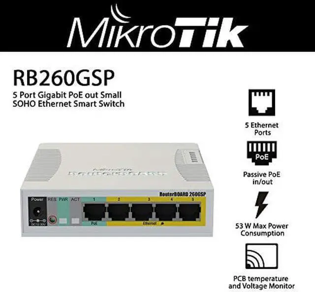 Alt view image 3 of 5 - MikroTik RB260GSP