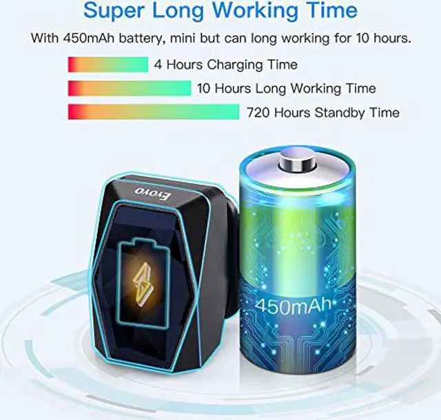 Alt view image 5 of 5 - Eyoyo 1D Bluetooth Wearable Ring Barcode Scanner, Portable Mini Finger Bar Code Reader with 2.4GHz Wireless and USB Wired Connection for iPhone iPad Android iOS, for Book, Warehouse Invent (EY-016L)