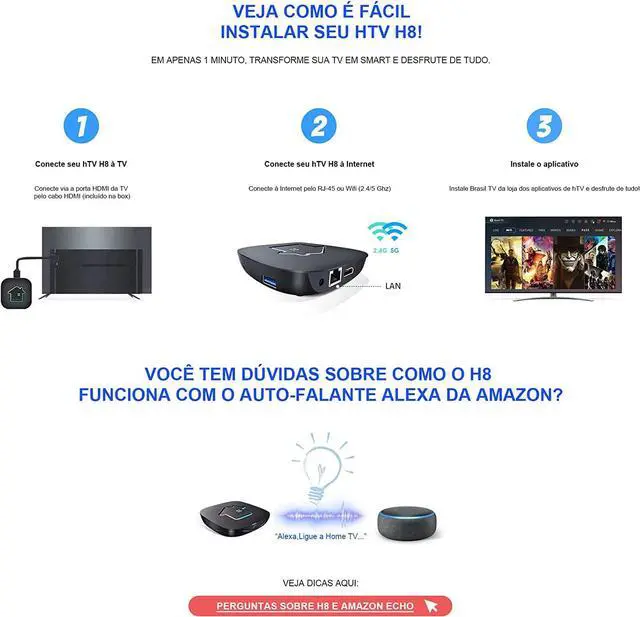Alt view image 5 of 7 - 2023 Newest H8 HTV8, HTV 7 Updated Box IPTV Brazil More Videos 8K HDR Image Android 11 HDMI 2.0 LAN Multi-Media