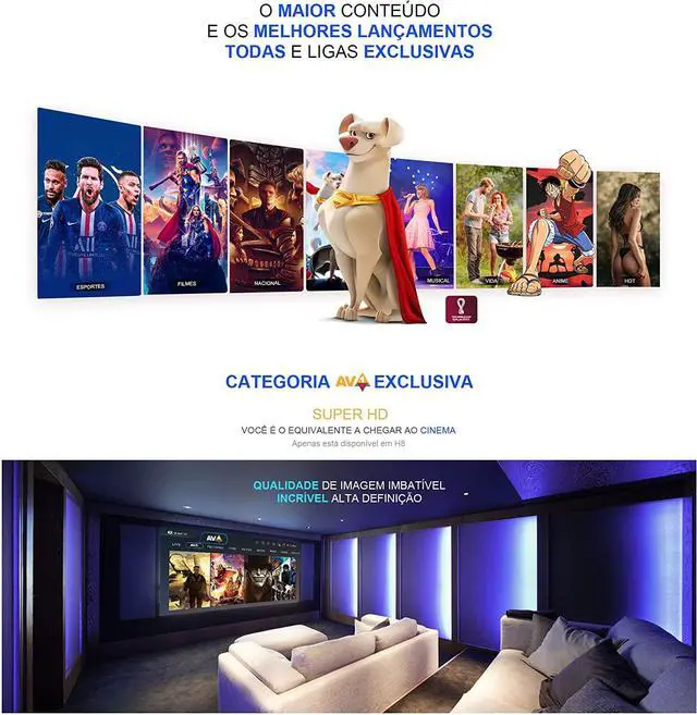 Alt view image 3 of 7 - 2023 Newest H8 HTV8, HTV 7 Updated Box IPTV Brazil More Videos 8K HDR Image Android 11 HDMI 2.0 LAN Multi-Media