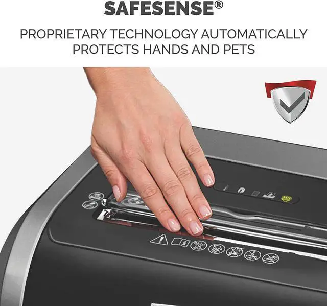 Alt view image 2 of 6 - Fellowes 3227901 Powershred 79Ci 100% Jam Proof Medium, Duty Cross, Cut Shredder, 16 Sheet Capacity, Black/Dark Silver
