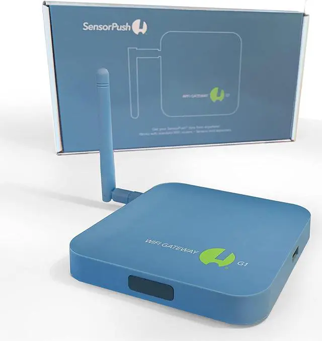 Alt view image 4 of 5 - SensorPush G1 WiFi/Ethernet Gateway. Receive Data/Alerts from Anywhere via Internet. No Monthly Fee. Unlimited History. Developed/Supported/Hosted in USA. iPhone/Android App/Web Dashboard/Alexa
