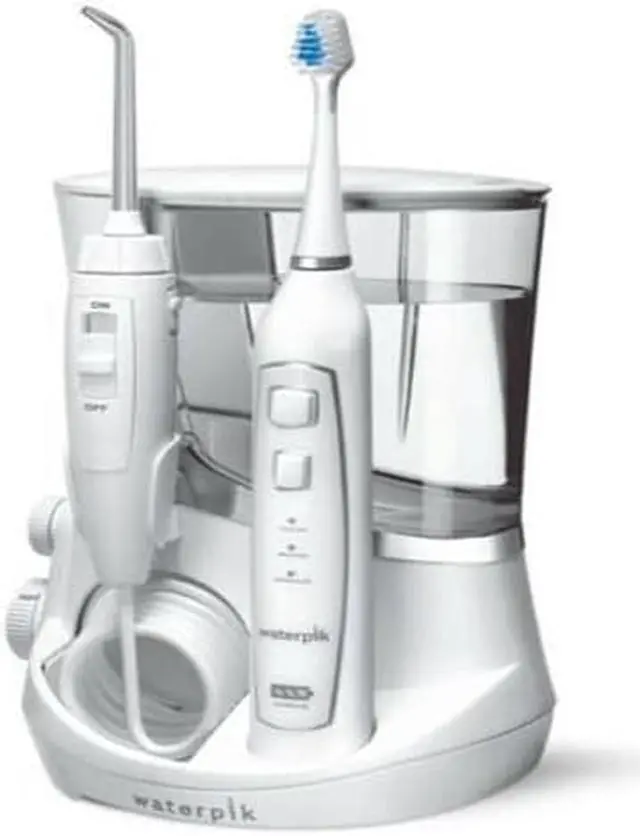 Main image of Waterpik Complete Care 5.0  Water Flosser + Sonic Electric Toothbrush, White