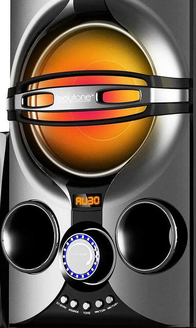 Alt view image 4 of 7 - Boytone BT-324F, 2.1 Bluetooth Powerful Home Theater Speaker Systems, with FM Radio, SD USB Ports, Digital Play Back, 40 Watts, RGB Light, Full Function Remote Control, Smartphone, Tablet