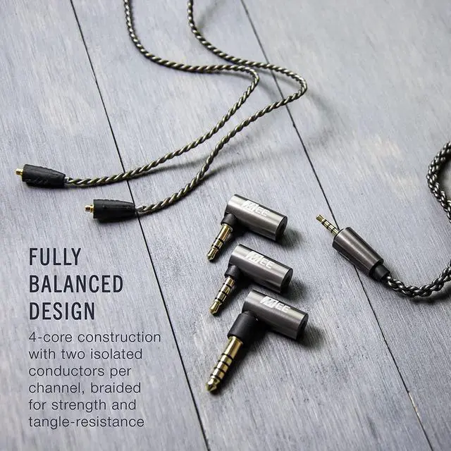 Alt view image 6 of 6 - MEE audio Universal MMCX 2.5mm Balanced Audio Cable with 3.5mm Balanced, 4.4mm Balanced, and 3.5mm Stereo Adapter Set for Astell&Kern, FiiO, Sony, HiFiMan, and Other Balanced Sources