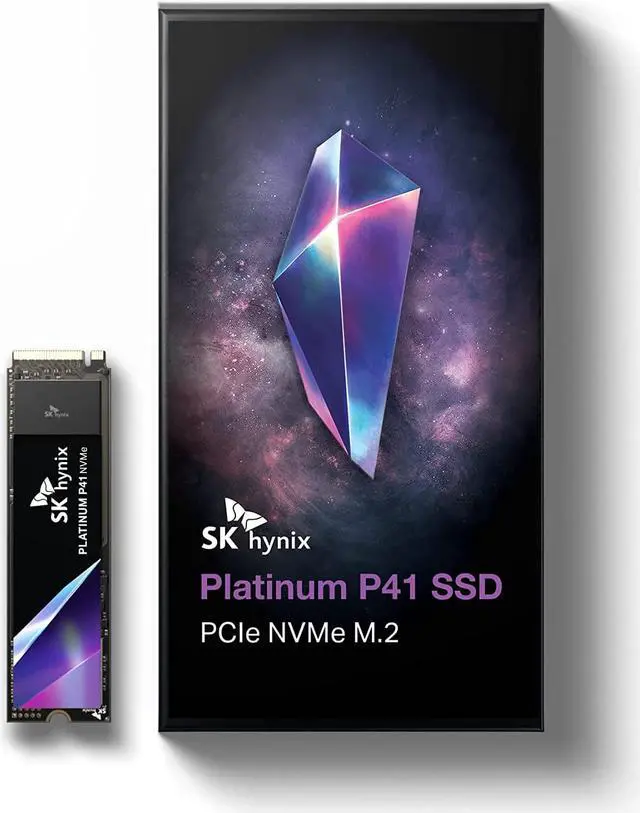 Main image of SK hynix Platinum P41 1TB PCIe NVMe Gen4 M.2 2280 Internal SSD l Up to 7,000MB/S l Compact M.2 SSD Form Factor SSD - Internal Solid State Drive with 176-Layer NAND Flash