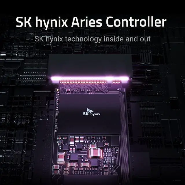 Alt view image 6 of 6 - SK hynix Platinum P41 1TB PCIe NVMe Gen4 M.2 2280 Internal SSD l Up to 7,000MB/S l Compact M.2 SSD Form Factor SSD - Internal Solid State Drive with 176-Layer NAND Flash