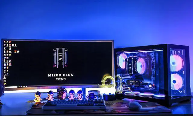Alt view image 6 of 7 - M120D Plus CPU Air Cooler, Temperature Displayed CPU Cooler Comes with Dual ARGB & PWM 120mm Max Series Fans, Compatible with Intel LGA1700 /1200 /115X /2011/2066 /1366 and AMD AM4 (Black)