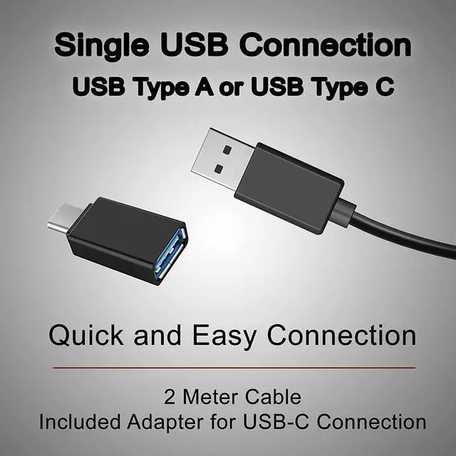 Alt view image 3 of 6 - USB Speaker Bar (CA-2890)  Stereo USB Powered Speaker, Easily Clamps to Monitor, Convenient Controls